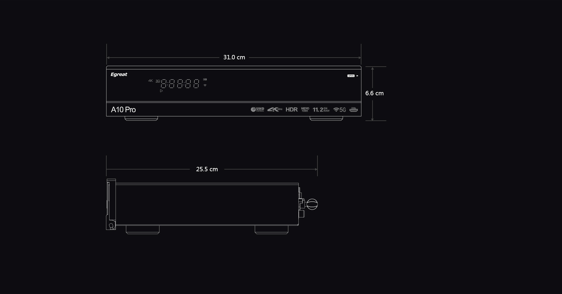 A10 Pro 4K蓝光硬盘播放机 A10 Pro 4K蓝光硬盘播放机